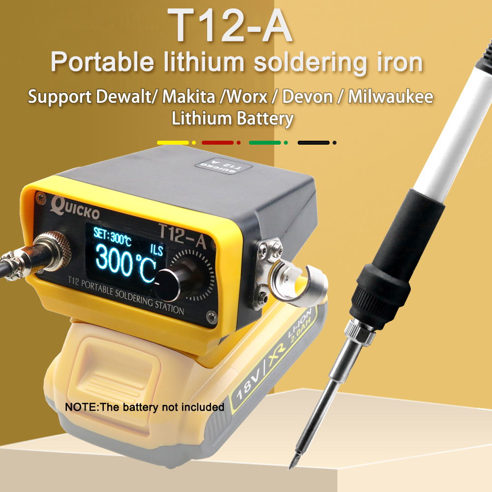 Milwaukee Drill M12 Fuel - STM32 T12-A V3ไร้สายบัดกรีอุปกรณ์เชื่อมสายไฟไร้สายสำหรับแบตเตอรี่ dewal/ makita/ milwaukee