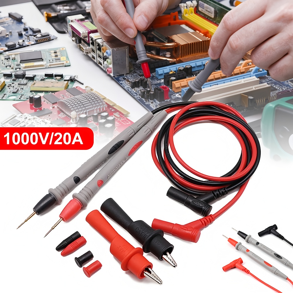 Tools For Electronic Workshop - ชุดสายวัดมัลติมิเตอร์ 1 คู่ ทนทาน ความแม่นยำสูง สำหรับมัลติมิเตอร์แบบดิจิตอล