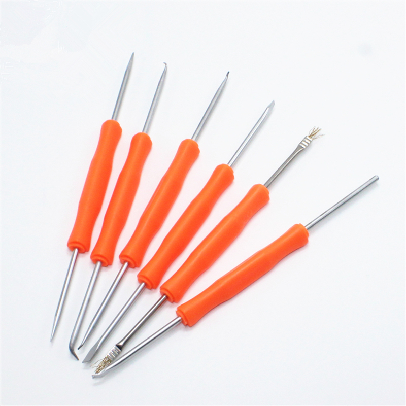 Tools For Electronic Workshop - อิเล็กทรอนิกส์ความร้อน Assist Repair ชุดเครื่องมือ 6 ชิ้นเชื่อมบัดกรีสถานีบัดกรีเหล็กเครื่องมือเชื่อมบดเครื่องมือทําความสะอาด