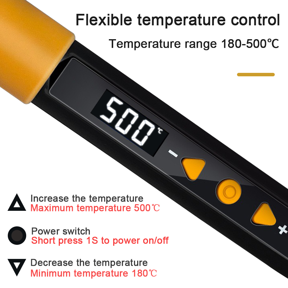 80W หัวแร้งไฟฟ้าปรับอุณหภูมิดิ - Tools For Electronic Workshop บทวิจารณ์และราคา